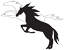 Wild Horses black and white logo